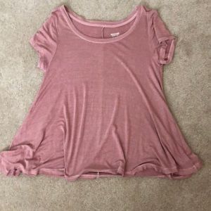 Mauve short sleeve tee